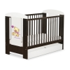Lit Bébé à Barreaux avec Tiroir 120x60 cm Standard Crème Papillon