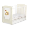Lit Bébé à Barreaux avec Tiroir 120x60 cm Standard Crème Papillon
