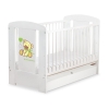 Lit Bébé à Barreaux avec Tiroir 60x120 cm Standard Crème Papillon