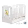 Lit Bébé à Barreaux avec Tiroir 60x120 cm Standard Crème Papillon