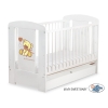 Lit Bébé à Barreaux avec Tiroir 60x120 cm Standard Crème Papillon