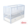 Lit Bébé à Barreaux avec Tiroir Maxi Blanc étoiles