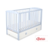 Lit Bébé à Barreaux avec Tiroir Maxi Blanc étoiles