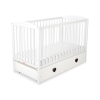 Lit Bébé à Barreaux avec Tiroir Maxi Cœurs