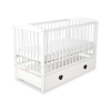Lit Bébé à Barreaux avec Tiroir Maxi Cœurs