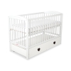 Lit Bébé à Barreaux avec Tiroir Maxi Cœurs