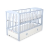 Lit Bébé à Barreaux avec Tiroir Maxi Cœurs