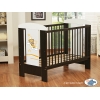 Lit Bébé à Barreaux Brun Nuit