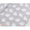 Lit Cododo avec Ciel Matelas et Linge Complet Gris Hiboux