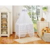 Lit Cododo avec Ciel Matelas et Linge Complet Gris Hiboux