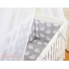 Lit Cododo avec Ciel Matelas et Linge Complet Gris Hiboux