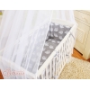 Lit Cododo avec Ciel Matelas et Linge Complet Gris Hiboux
