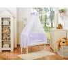 Lit Cododo avec Ciel Matelas et Linge Complet Lila Cœurs