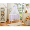 Lit Cododo avec Ciel Matelas et Linge Complet Lila Cœurs