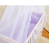 Lit Cododo avec Ciel Matelas et Linge Complet Lila Cœurs
