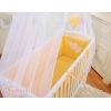 Lit Cododo avec Ciel Matelas et Linge Complet Pêche Cœurs