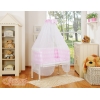 Lit Cododo avec Ciel Matelas et Linge Complet Rose