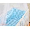 Lit de Cododo avec Linge Complet Bleu Chevron