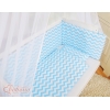 Lit de Cododo avec Linge Complet Bleu Chevron