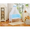 Lit de Cododo avec Linge Complet Bleu Hiboux