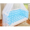 Lit de Cododo avec Linge Complet Bleu Hiboux