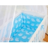Lit de Cododo avec Linge Complet Bleu Hiboux