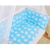 Lit de Cododo avec Linge Complet Bleu Hiboux