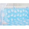 Lit de Cododo avec Linge Complet Bleu Hiboux