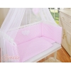 Lit de Cododo avec Linge Complet Rose à Pois Cœurs