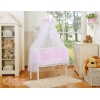 Lit de Cododo avec Linge Complet Rose à Pois Cœurs