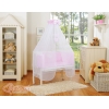 Lit de Cododo avec Linge Complet Rose à Pois Cœurs