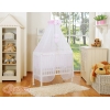 Lit de Cododo avec Linge Complet Rose à Pois Cœurs