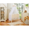 Lit de Cododo avec Matelas et Ensemble de Linge de Lit Beige à Pois Cœurs