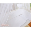 Lit de Cododo avec Matelas et Ensemble de Linge de Lit Blanc Cœurs
