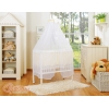 Lit de Cododo avec Matelas et Ensemble de Linge de Lit Crème Cœurs