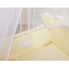 Lit de Cododo avec Matelas et Ensemble de Linge de Lit Crème Cœurs