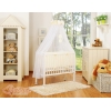 Lit de Cododo avec Matelas et Ensemble de Linge de Lit Crème Prince / Princess