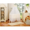 Lit de Cododo avec Matelas et Ensemble de Linge de Lit Crème Prince / Princess