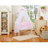 Lit de Cododo avec Matelas et Ensemble de Linge de Lit Rose Cœurs