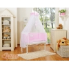 Lit de Cododo avec Matelas et Ensemble de Linge de Lit Rose Cœurs