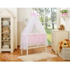 Lit de Cododo avec Matelas et Ensemble de Linge de Lit Rose Cœurs