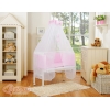 Lit de Cododo avec Matelas et Ensemble de Linge de Lit Rose Cœurs