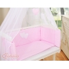 Lit de Cododo avec Matelas et Ensemble de Linge de Lit Rose Cœurs