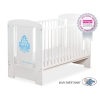 Lit pour Bébé 120x60 Blanc Bleu Glamour