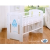 Lit pour Bébé 120x60 Blanc Bleu Glamour
