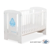 Lit pour Bébé 120x60 Blanc Bleu Glamour