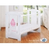 Lit pour Bébé 120x60 cm Blanc Glamour