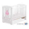 Lit pour Bébé 120x60 cm Blanc Glamour