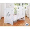 Lit pour Bébé 120x60 cm Blanc Gris Glamour
