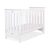 Lit pour Bébé 120x60 cm Lorenzo Blanc Gris